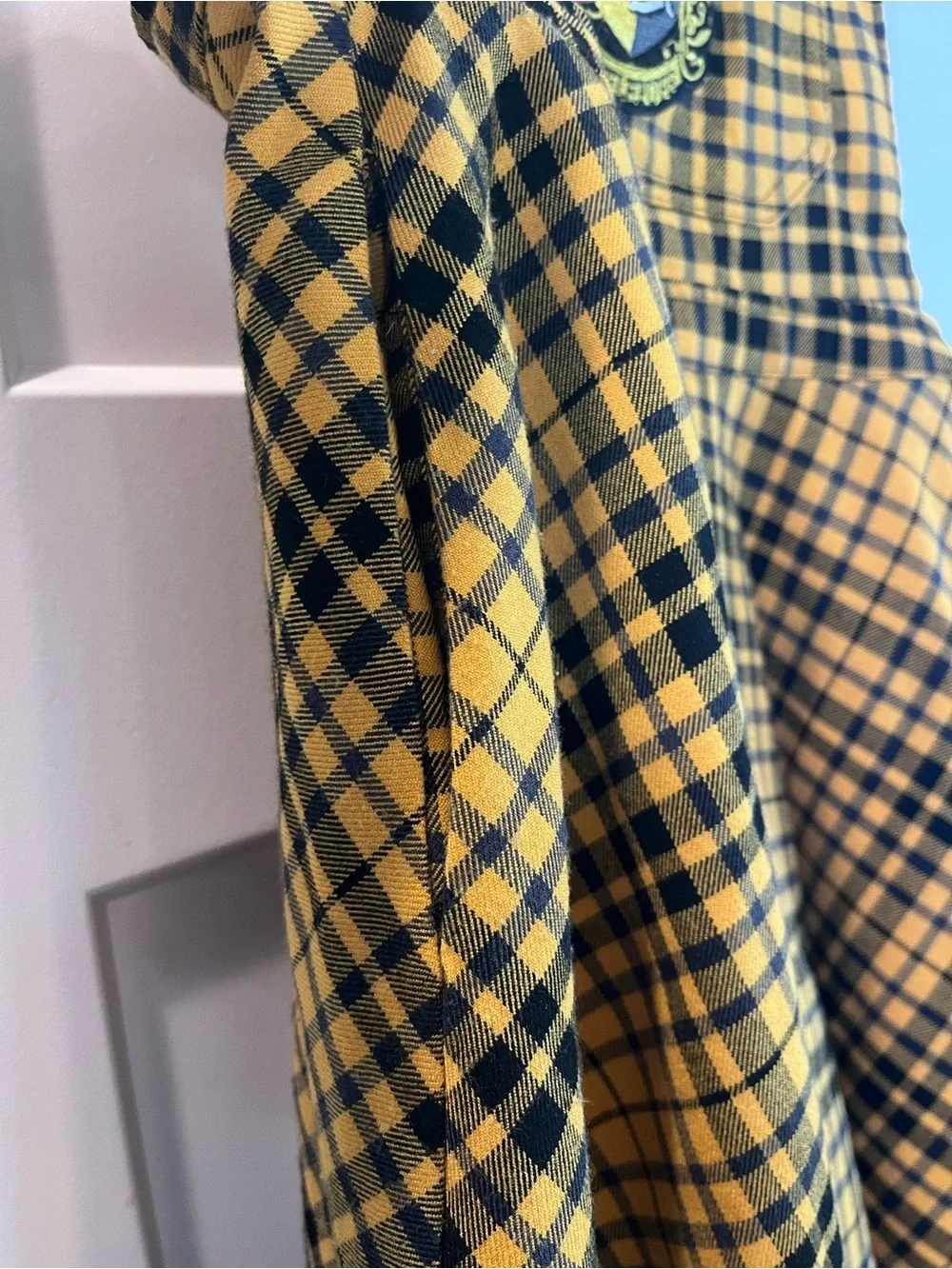 Hufflepuff Yellow Plaid Dress Costume